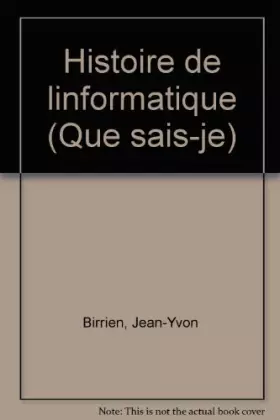 Couverture du produit · Histoire de l'informatique