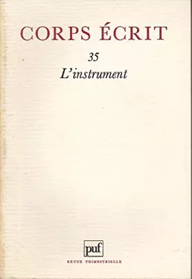 Couverture du produit · Corps ecrit n.35 l'instrument