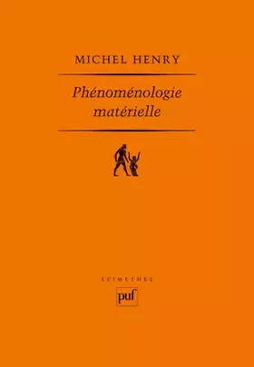 Couverture du produit · Phénoménologie matérielle