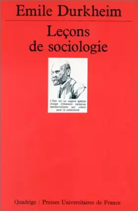 Couverture du produit · Leçons de sociologie