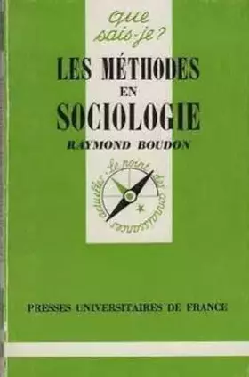 Couverture du produit · Les méthodes en sociologie