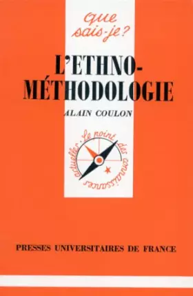 Couverture du produit · L'Ethnométhodologie