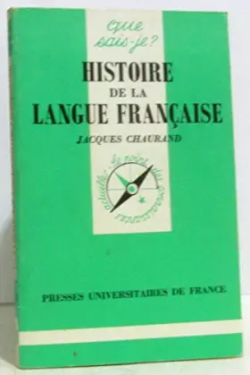 Couverture du produit · Histoire de la langue française
