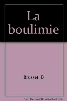 Couverture du produit · La boulimie
