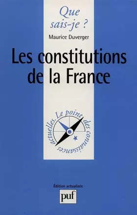 Couverture du produit · Les Constitutions de la France