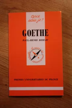 Couverture du produit · Goethe