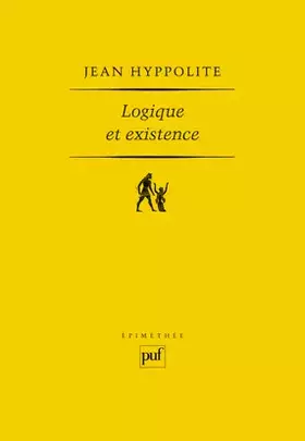 Couverture du produit · Logique et Existence