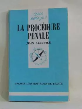 Couverture du produit · La procédure pénale