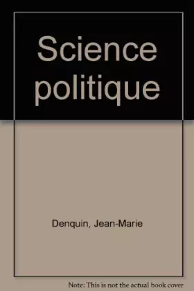 Couverture du produit · Science politique