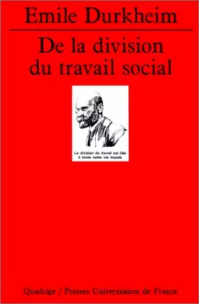 Couverture du produit · De la division du travail social