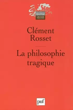 Couverture du produit · La Philosophie tragique