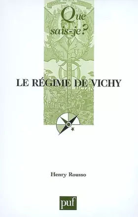 Couverture du produit · Le régime de Vichy