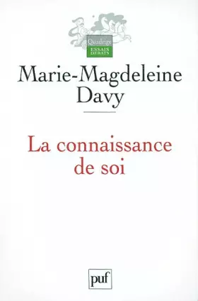 Couverture du produit · La Connaissance de soi