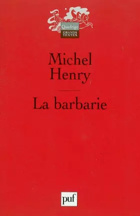 Couverture du produit · La Barbarie