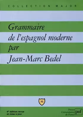 Couverture du produit · Grammaire de l'espagnol moderne