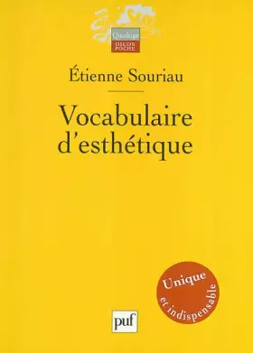 Couverture du produit · Vocabulaire d'esthétique