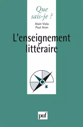 Couverture du produit · L'enseignement littéraire