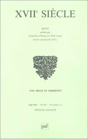Couverture du produit · XVIIème siècle, numéro 223 - 2004