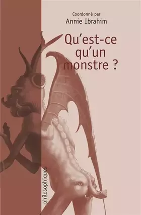Couverture du produit · Qu'est-ce qu'un monstre ?
