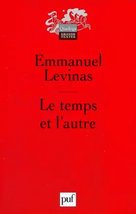Couverture du produit · Le temps et l'autre