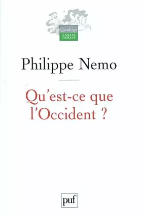 Couverture du produit · Qu'est-ce que l'Occident ?