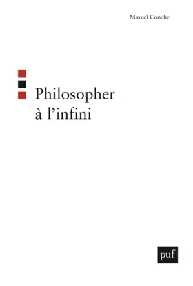 Couverture du produit · Philosopher à l'infini