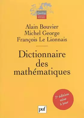 Couverture du produit · Dictionnaire des mathématiques