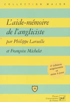 Couverture du produit · L'aide-mémoire de l'angliciste