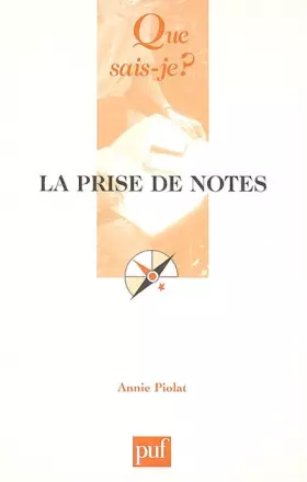 Couverture du produit · La prise de notes