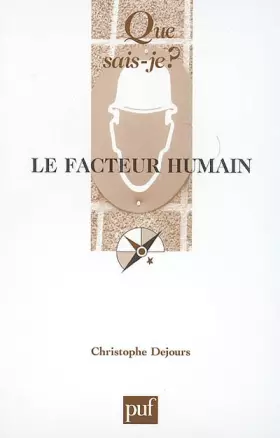 Couverture du produit · Le facteur humain