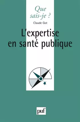 Couverture du produit · L'expertise en santé publique