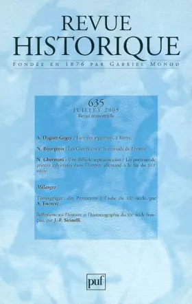 Couverture du produit · Revue Historique N 635 2005/3