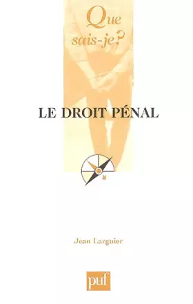 Couverture du produit · Le droit pénal