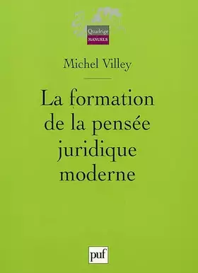 Couverture du produit · La formation de la pensée juridique moderne