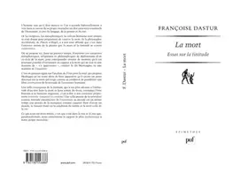 Couverture du produit · La mort : Essai sur la finitude