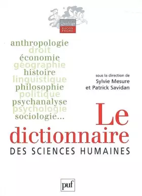 Couverture du produit · Dictionnaire des sciences humaines