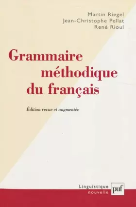 Couverture du produit · Grammaire méthodique du français