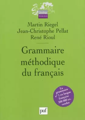 Couverture du produit · Grammaire méthodique du français
