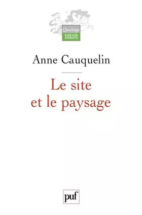 Couverture du produit · Le site et le paysage
