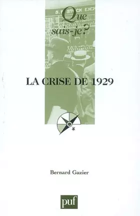 Couverture du produit · La crise de 1929