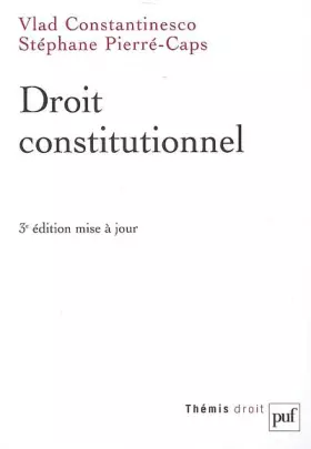 Couverture du produit · Droit constitutionnel