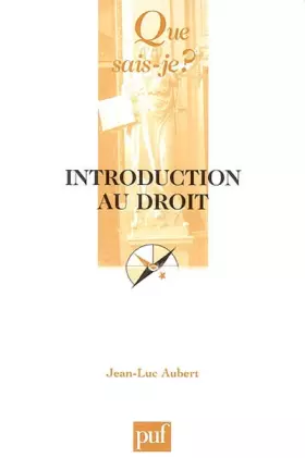 Couverture du produit · Introduction au droit