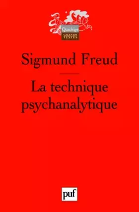 Couverture du produit · La technique psychanalytique