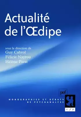 Couverture du produit · Actualité de l'Oedipe