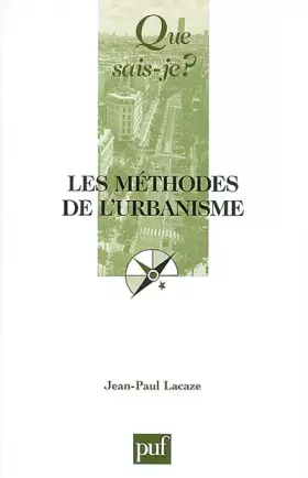 Couverture du produit · Les méthodes de l'urbanisme