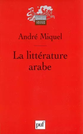 Couverture du produit · La littérature arabe