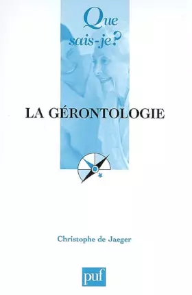 Couverture du produit · La gérontologie