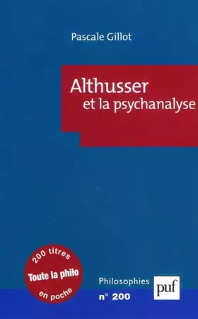 Couverture du produit · Althusser et la psychanalyse