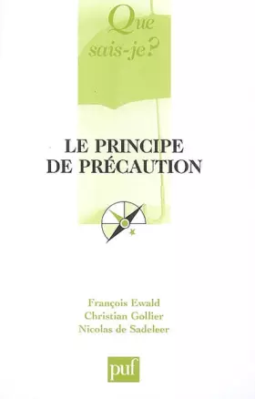 Couverture du produit · Le principe de précaution