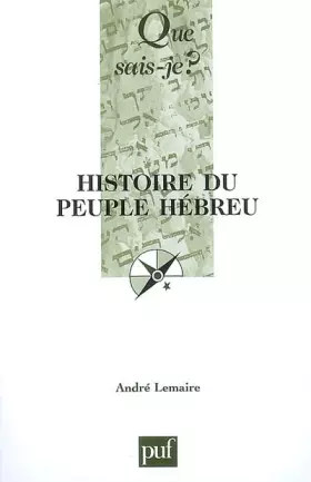 Couverture du produit · Histoire du peuple hébreu